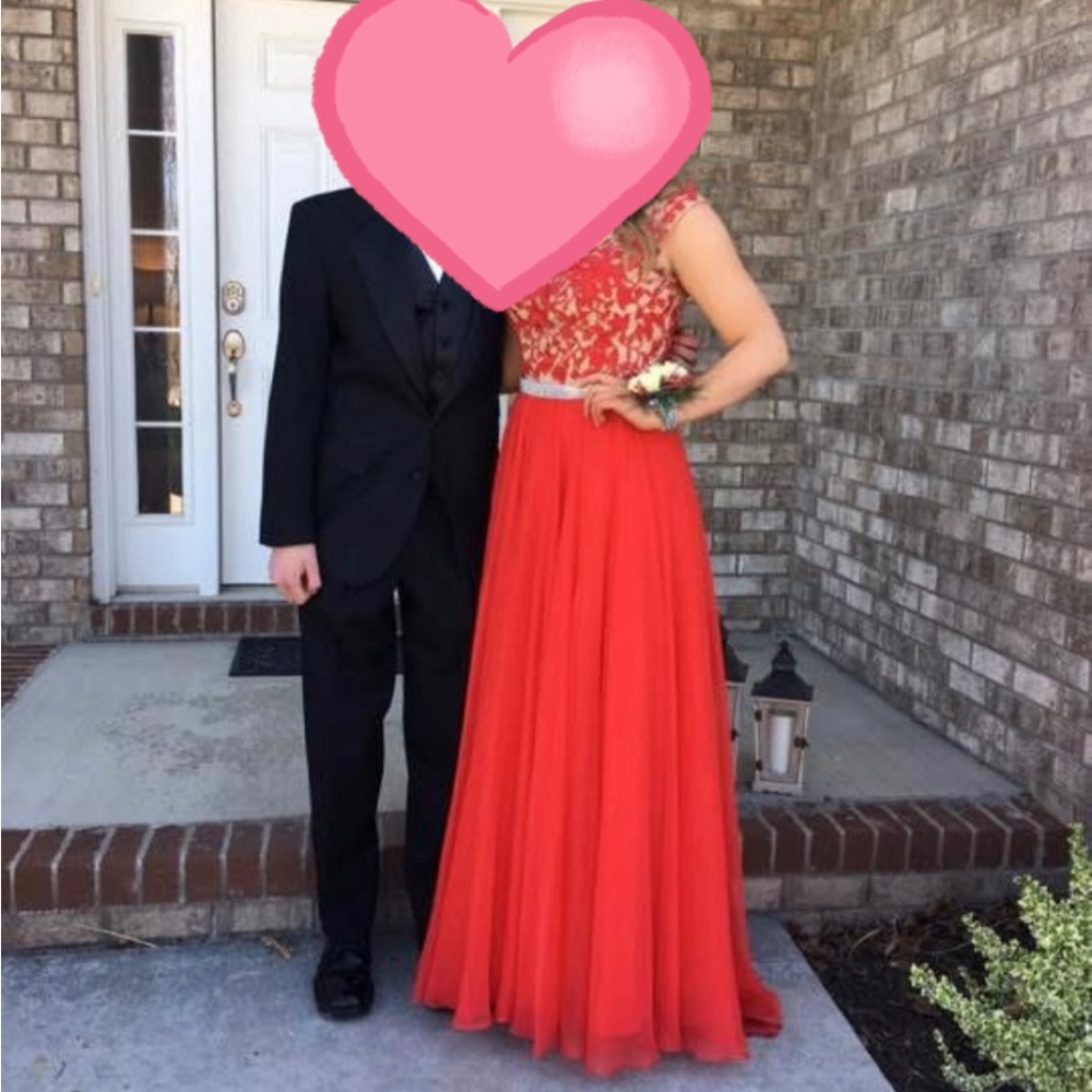 Elegant Red Evening Gown